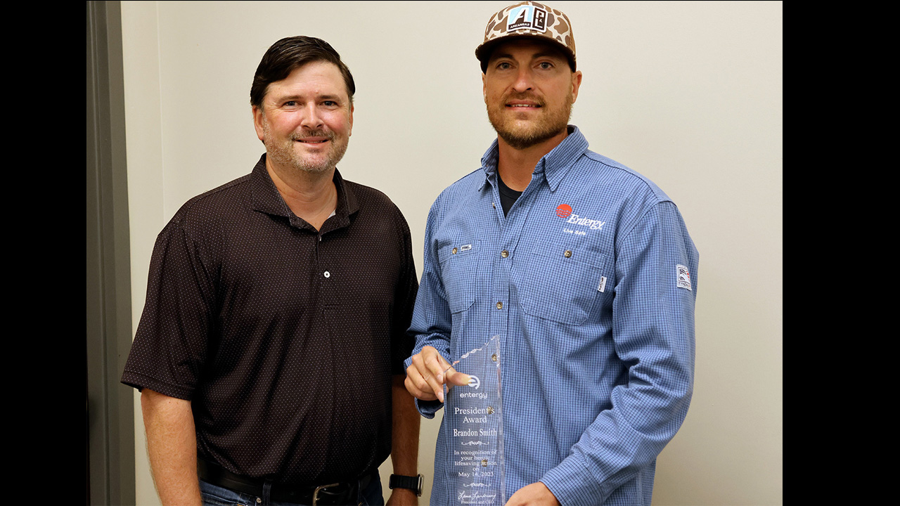 Entergy Arkansas Employee Receives President’s Award For Lifesaving Heroics